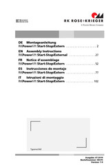 RK Rose+Krieger Powerlift Start-Stop Instrucciones De Montaje