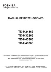 Toshiba TD-H24363 Manual De Instrucciones