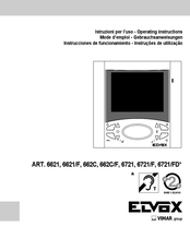 Vimar ELVOX 6721/F Instrucciones De Funcionamiento