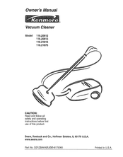 Sears Kenmore 116.21813 Manual Del Propietário