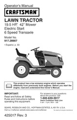 Sears CRAFTSMAN 917.28907 Manual Del Operador