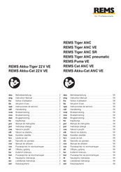 REMS Akku-Tiger 22 V VE Instrucciones De Servicio