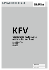 Siegenia KVF BS 6600 Instrucciones De Uso