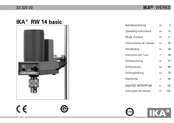 IKA RW 14 basic Instrucciones De Manejo