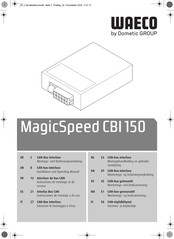 Dometic Waeco MagicSpeed CBI 150 Instrucciones De Montaje