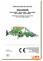 Amazone Cirrus Special 3001 Instrucciones De Servicio