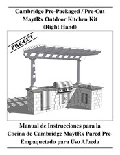 CAMBRIDGE Cambridge Pre-Cut & Pre-Packaged MaytRx Wall Kitchen Kit Manual De Instrucciones