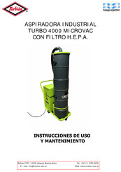 Turbion TURBO 4000 MICROVAC Instrucciones De Uso Y Mantenimiento