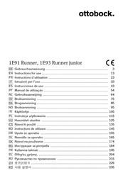 Ottobock 1E93 Runner junior Instrucciones De Uso