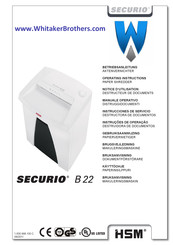 securio B 22 Instrucciones De Servicio