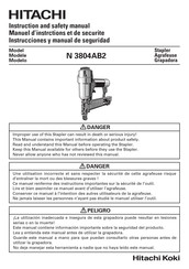 Hitachi N 3804AB2 Instrucciones Y Manual De Seguridad