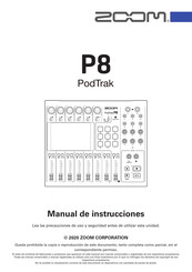 Zoom P8 PodTrak Manual De Instrucciones