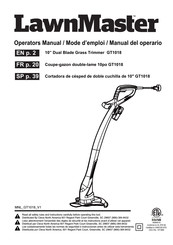 LawnMaster GT1018 Manual Del Operario