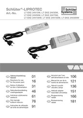 Schluter Systems Liprotec LT EKE 24V150W Manual De Uso