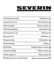SEVERIN HM 3827 Instrucciones De Uso