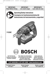 Bosch 11536C Instrucciones De Funcionamiento Y Seguridad