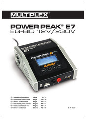 Multiplex Power Peak E7 EQ-BID 12V/230V Instrucciones De Uso