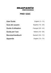 Marantz professional PMD-526C Guia Del Usuario