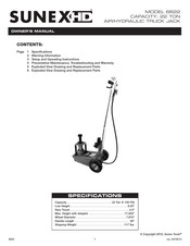 Sunex HD 6622 Manual De Operation