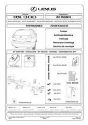 Lexus PZ408-K2552-00 Instrucciones De Montaje