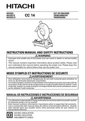 Hitachi CC 14 Manual De Instrucciones