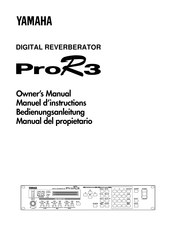 Yamaha ProR3 Manual Del Propietário