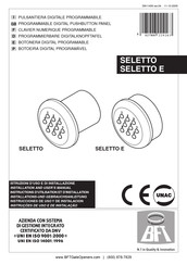 BFT SELETTO Instrucciones De Uso