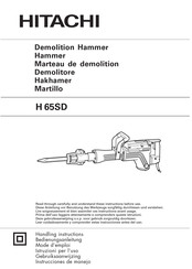 Hitachi H 65SD Instrucciones De Manejo