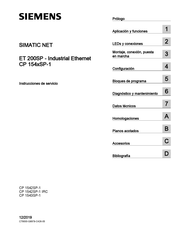 Siemens SIMATIC NET CP 154 SP-1 Serie Instrucciones De Servicio