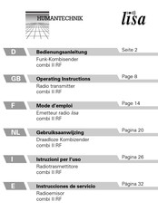 HumanTechnik lisa combi II RF Instrucciones De Servicio