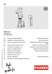 Franke F5EM1012 Instrucciones De Montaje