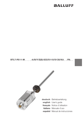 Balluff BTL7-P511-M Serie Manual De Instrucciones