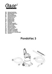 Oase PondoVac 3 Instrucciones De Uso