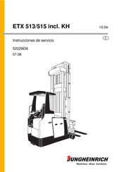 Jungheinrich ETX 513 Instrucciones De Servicio