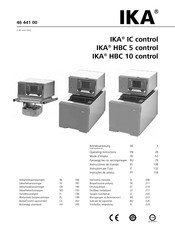 IKA HBC 5 control Instrucciones De Manejo