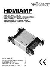 Velleman HDMIAMP Manual Del Usuario