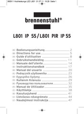 brennenstuhl L801 PIR IP 55 Manual Del Usuario