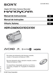 Sony Handycam HDR-CX6EK Manual De Instrucciones