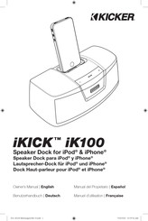 Kicker iKICK iK100 Manual Del Propietário