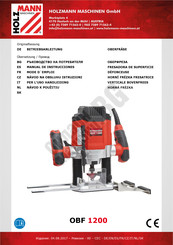 Holzmann OBF 1200 Manual De Instrucciones