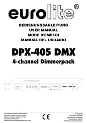 EuroLite DPX-405 DMX Manual Del Usuario
