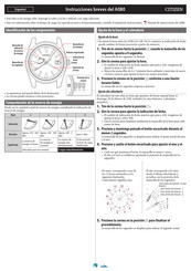 Citizen A080 Manual De Instrucciones