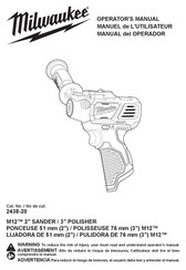 Milwaukee 2438-20 Manual Del Operador