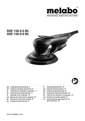 Metabo SXE 150-5.0 BL Manual De Instrucciones