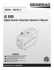 Generac ix 800 Manual De Uso