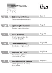 HumanTechnik lisa Instrucciones De Servicio