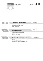 HumanTechnik freeTEL III Instrucciones De Servicio