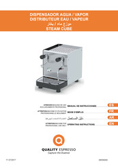 Quality Espresso STEAM CUBE Manual De Instrucciones