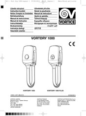 Vortice VORTDRY 1000 Manual De Instrucciones