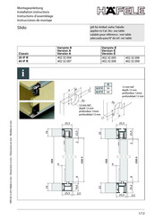 hafele Slido 40 IF R Instrucciones De Montaje